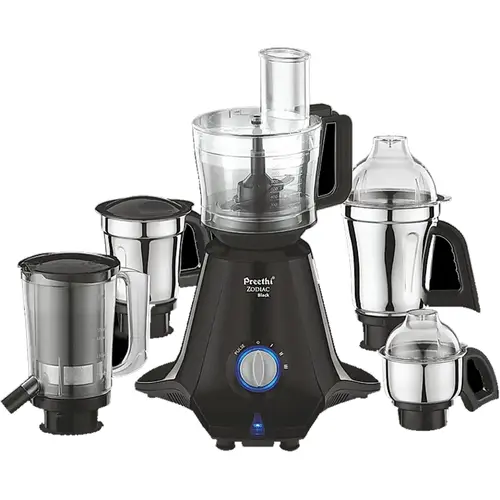 Preethi Zodiac Black 750 W 5 Jar Mixer (PREZODIACBLACK)
