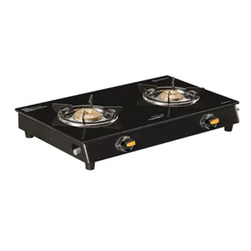 V-Guard Sturdee 2A 2 Burner Glass Top Gas Stove(VGUSTURDEE2A)