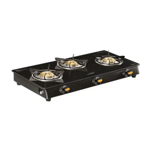 V-Guard Sturdee 3C 3 Bruner GlassTop Gas Stove(VGUSTURDEE3C)