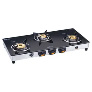 V-Guard VGS3D AI 4 Burner Glass Top Gas Stove(VGUVGS3DAI)
