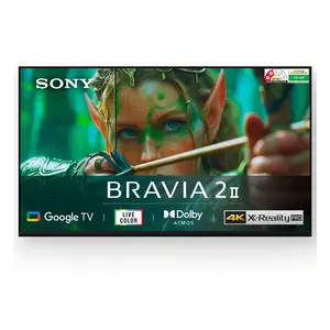 Sony 126 cm (50 inches) BRAVIA 2 II  4K Ultra HD  Smart LED Google TV  (SONK50S22M2) (Black)